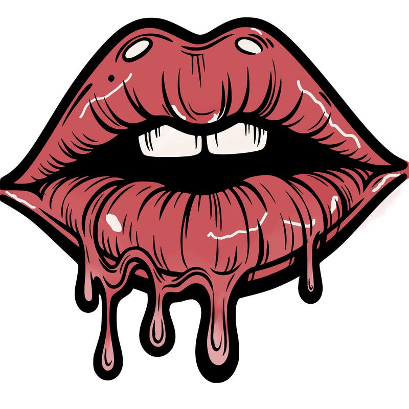 lips that look realistic and drip