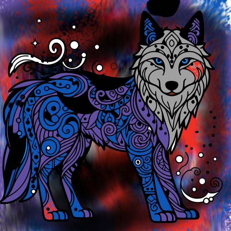 mystical wolf