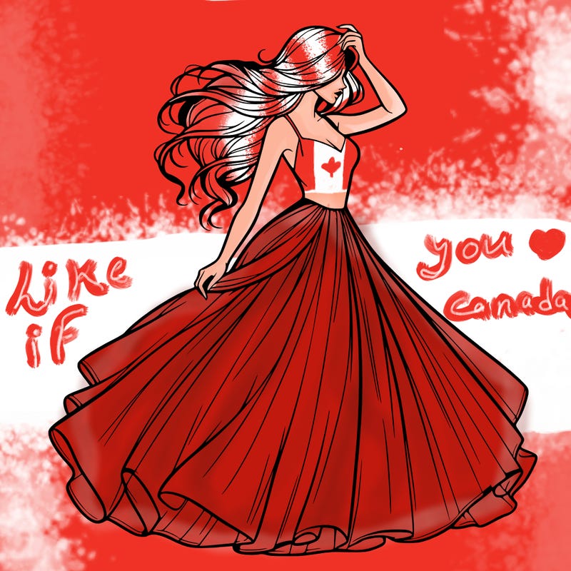 realistic woman with dress flowing in the wind