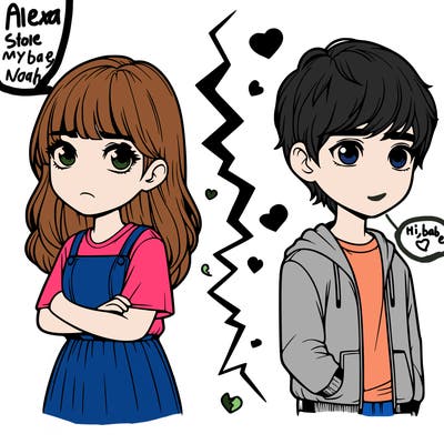 realistic girl and boy break up