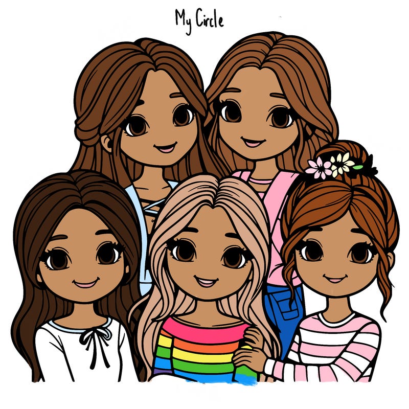 group of girl friends