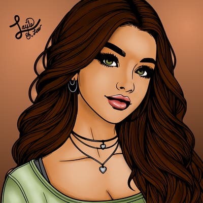 detailed realistic girl