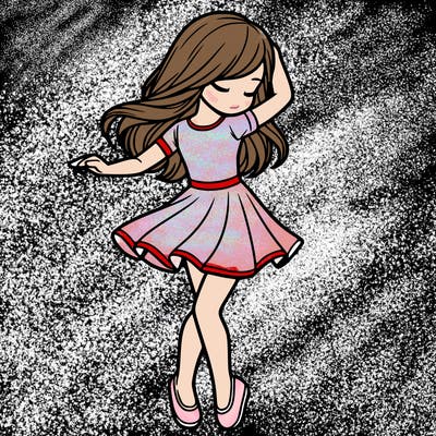 girl dancing  realistic