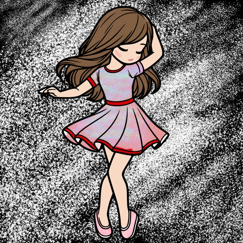 girl dancing  realistic