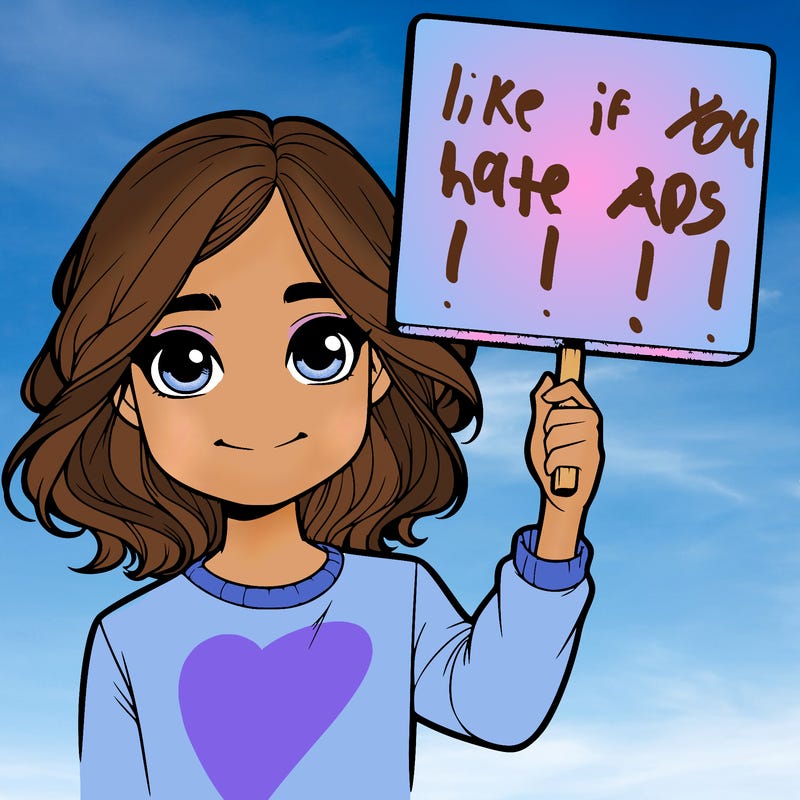 realistic girl holding up a sign