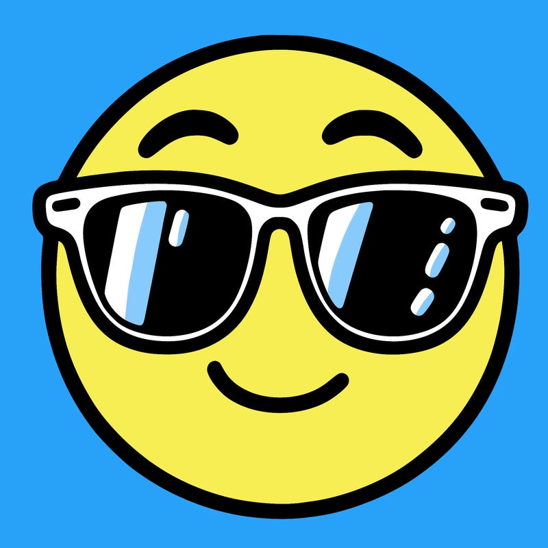 emoji with sunglasses