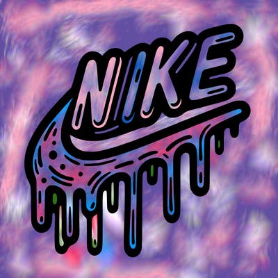 drippy nike logo