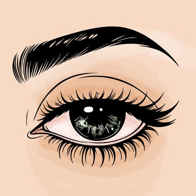 eye closed realistic