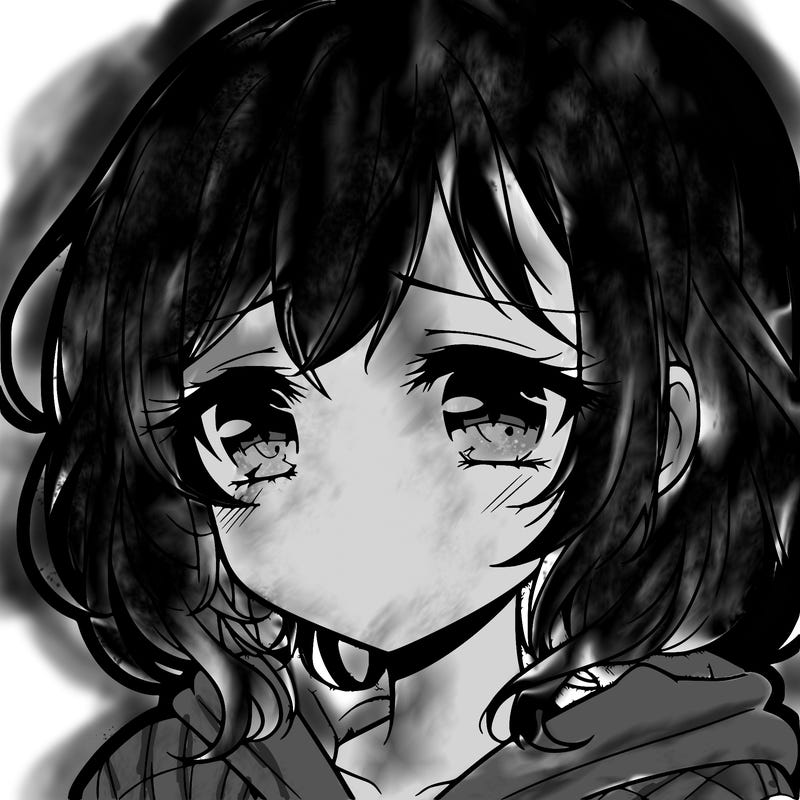 sad anime girl