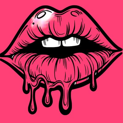 lips that look realistic and drip