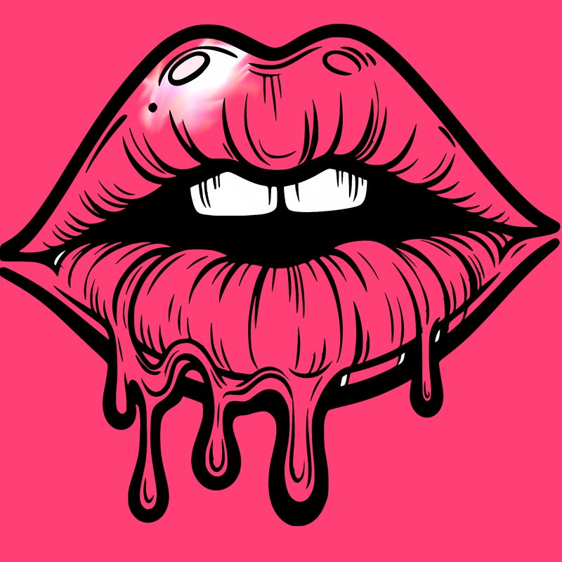 lips that look realistic and drip