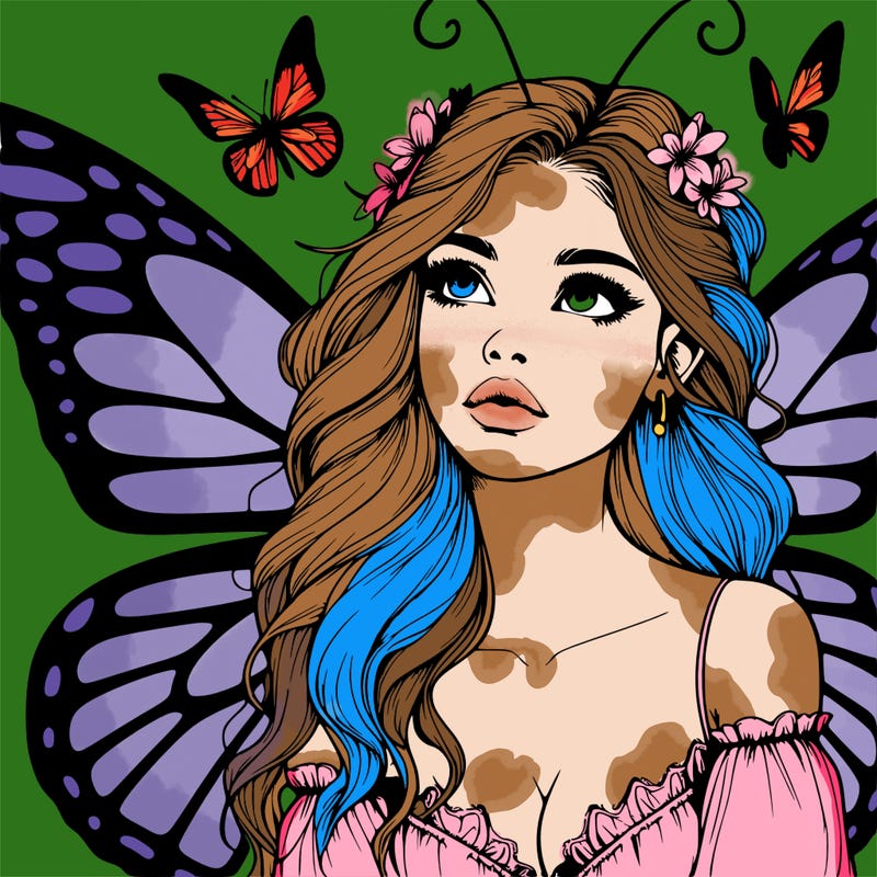 butterfly fairy realistic girl
