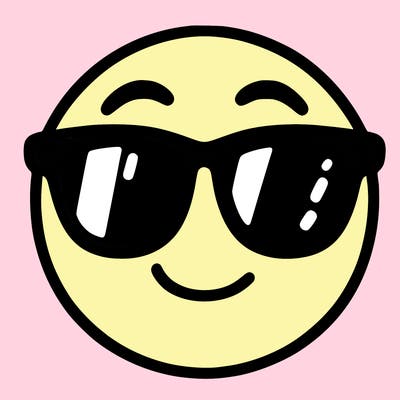 emoji with sunglasses
