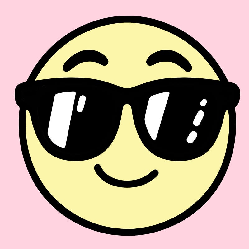 emoji with sunglasses