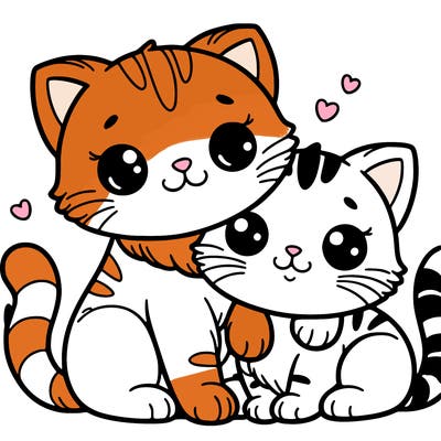 cute cats together