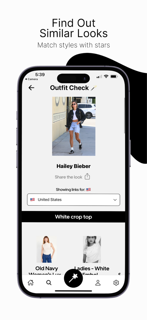 Outfit Check - Fashion Finder - Outfit Check mobile app matching celebrity style with affordable clothing