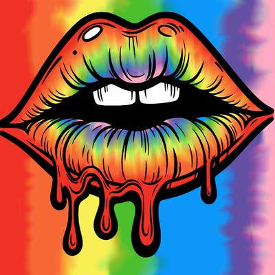 lips that look realistic and drip