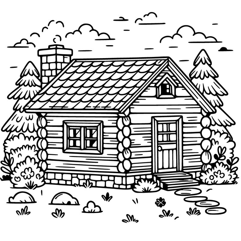 a small house in the woods