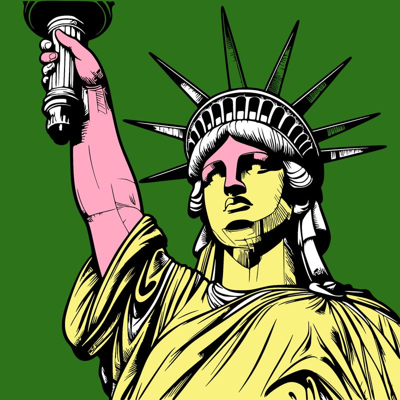 realistic statue of liberty