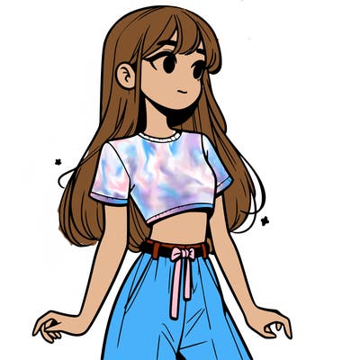 girl in a cute crop top