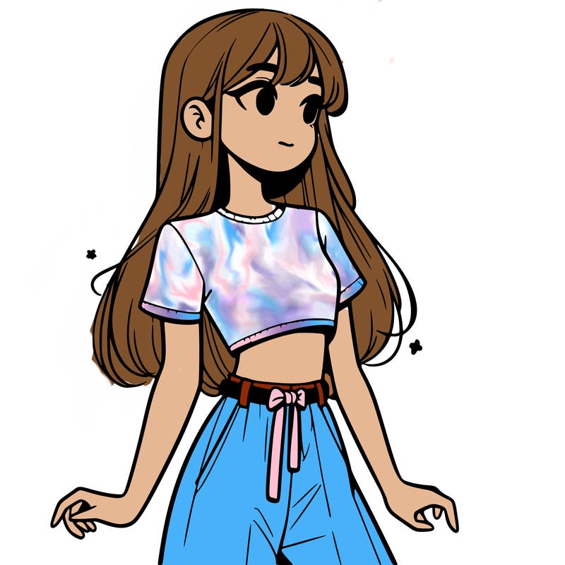 girl in a cute crop top