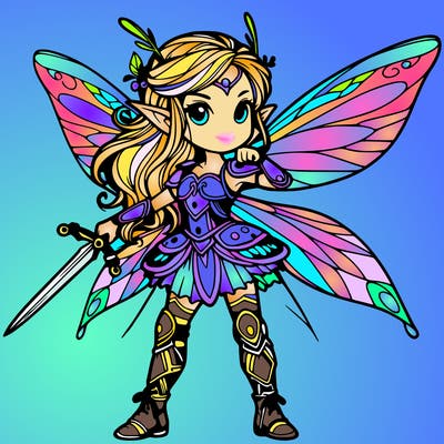 fantasy fairy warrior