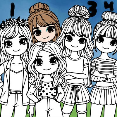 5 girls best friends