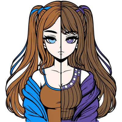 realistic girl split