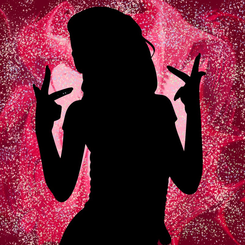 realistic teenage girl with braids and a beanie and crop top doing 🫶🏼