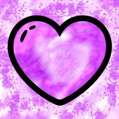 a blank heart