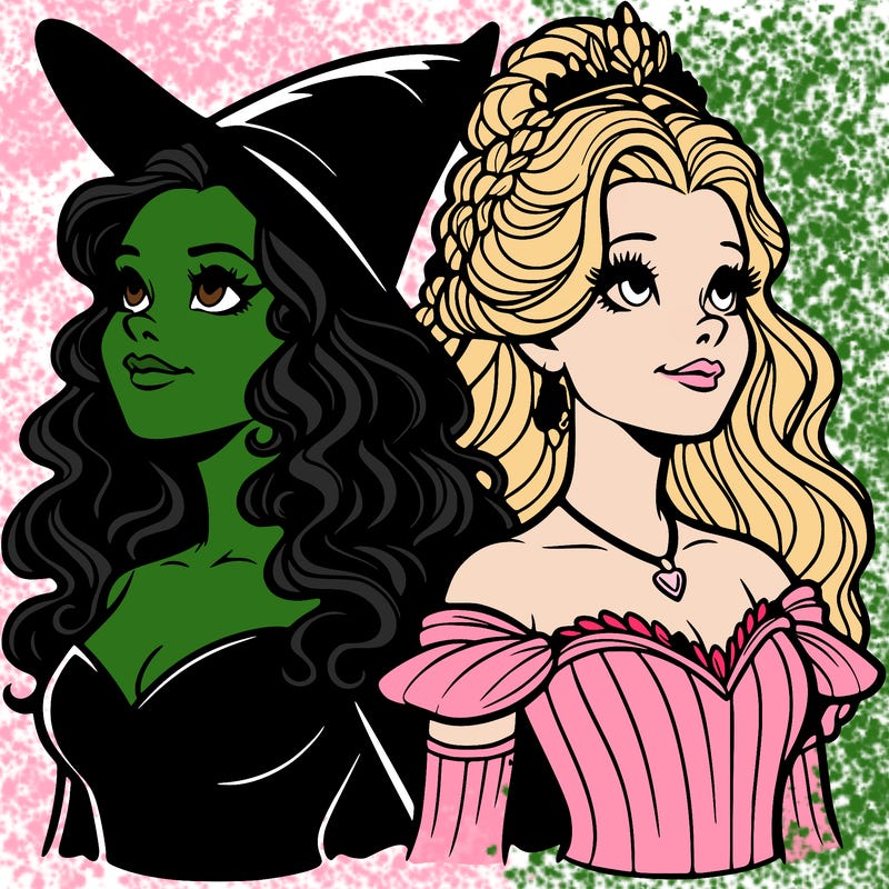 'elphaba and glinda (realistic)