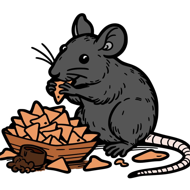 rat eaching nachos