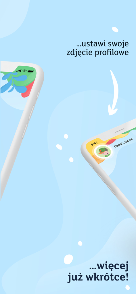 mBank Junior - mBank Junior app interface showing a personalized profile picture for kids