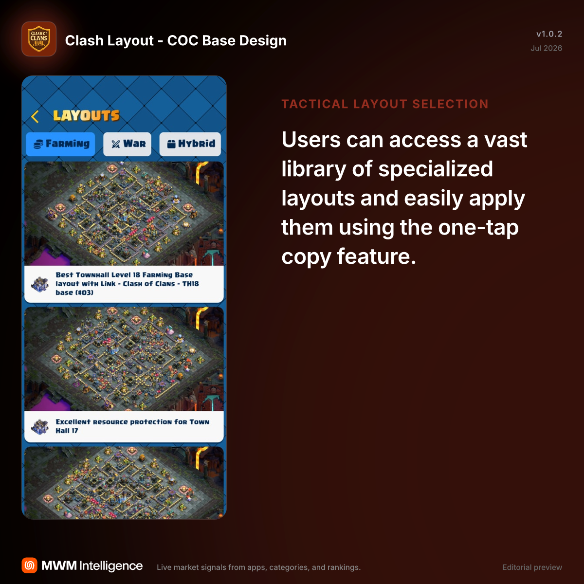 Clash Layout - COC Base Design - Utilities App | MWM