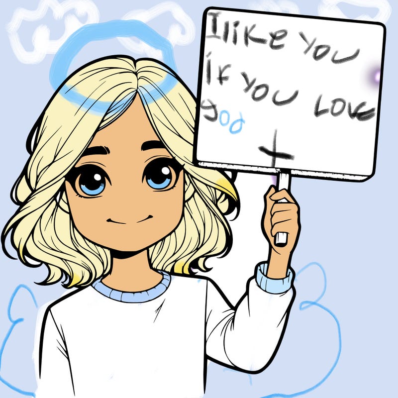 realistic girl holding up a sign