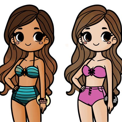 girl in swimsuit
