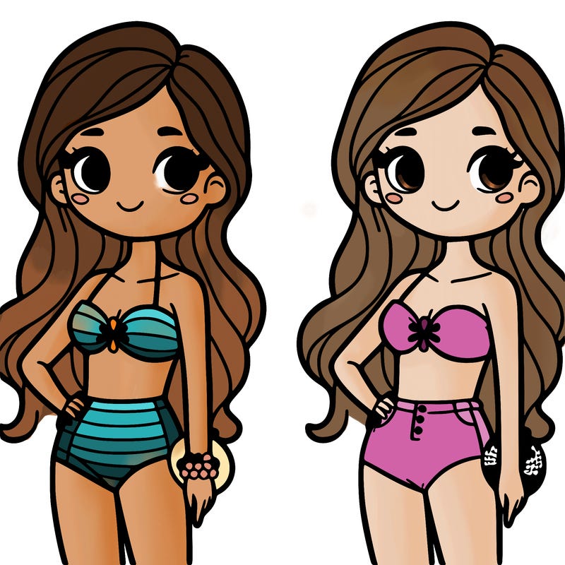 girl in swimsuit