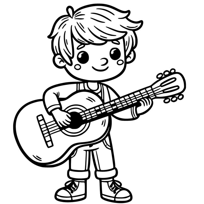 boy with a guitar