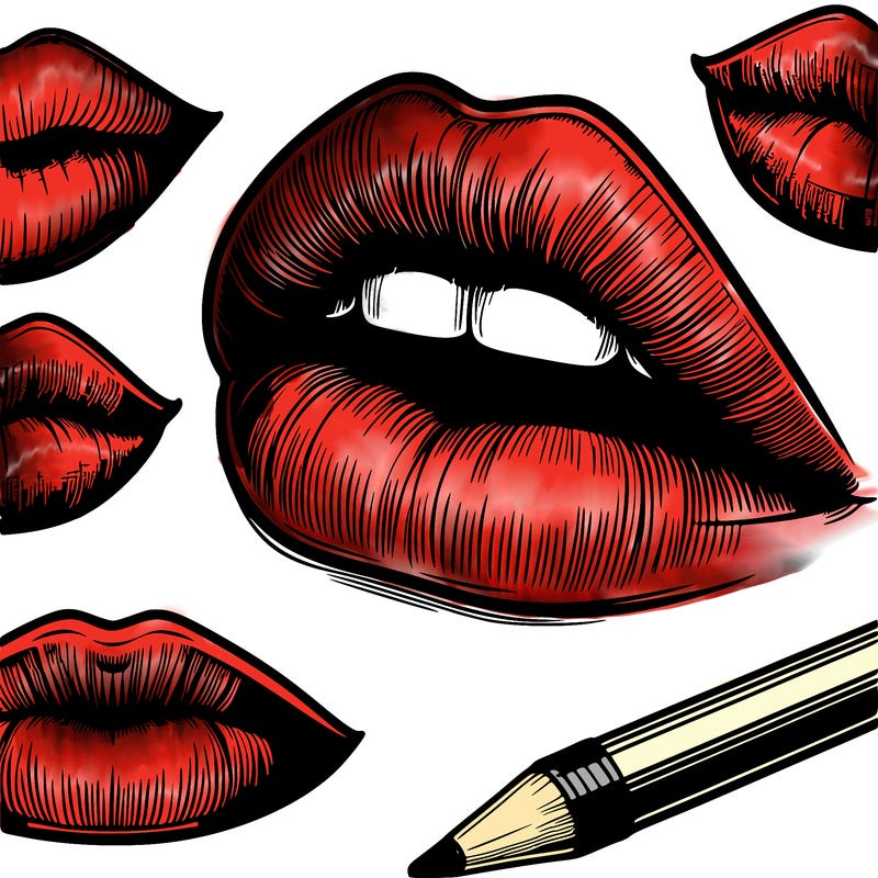realistic  lips
