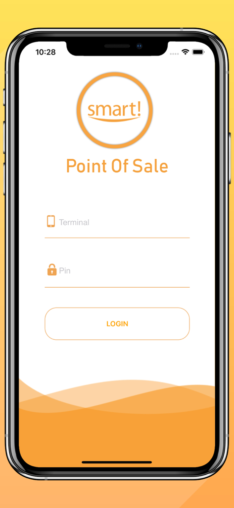 Tela de login de agente do Smart POS Belize