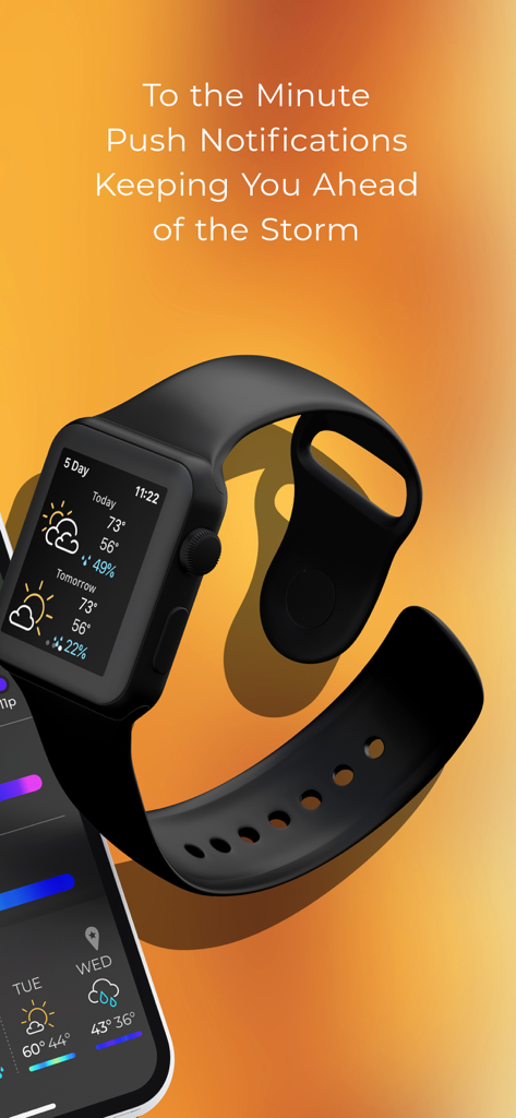 MyRadar Accurate Weather Radar - MyRadar app weather notifications and forecast on an Apple Watch