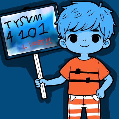 a boy holding a blank sign