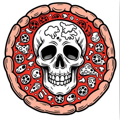 skull pizza