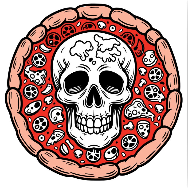 skull pizza