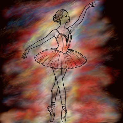 realistic ballerina