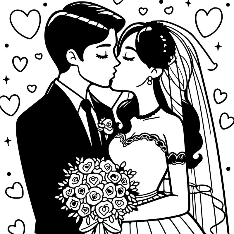 wedding kiss
