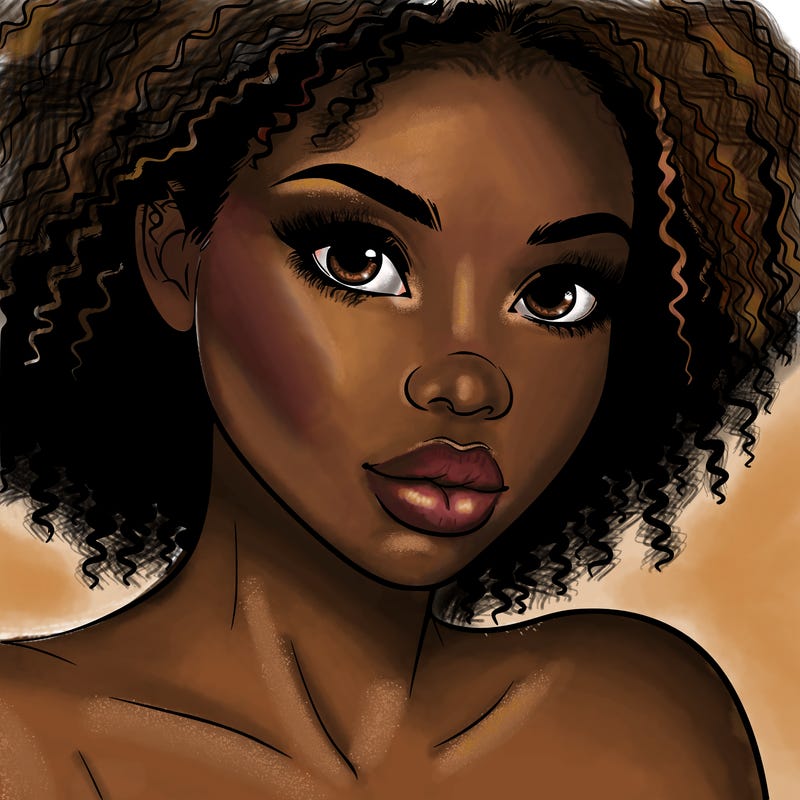 realistic black girl