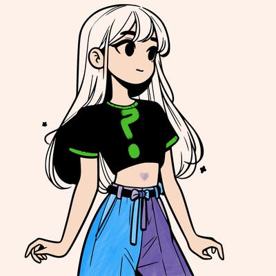 girl in a cute crop top