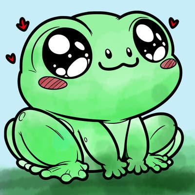 cute frog person realistic