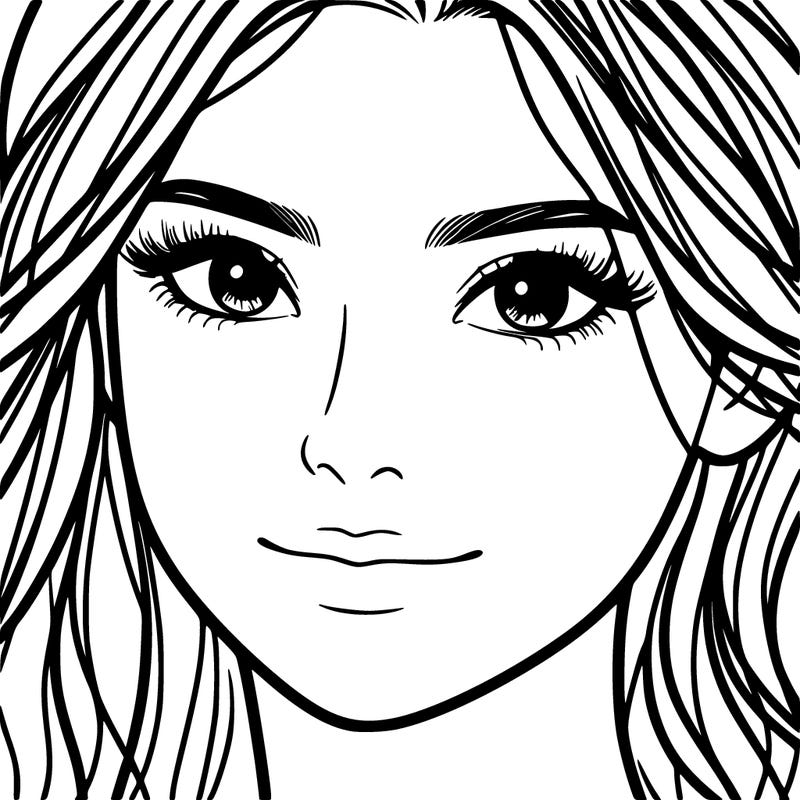 woman close up face pretty aesthetic